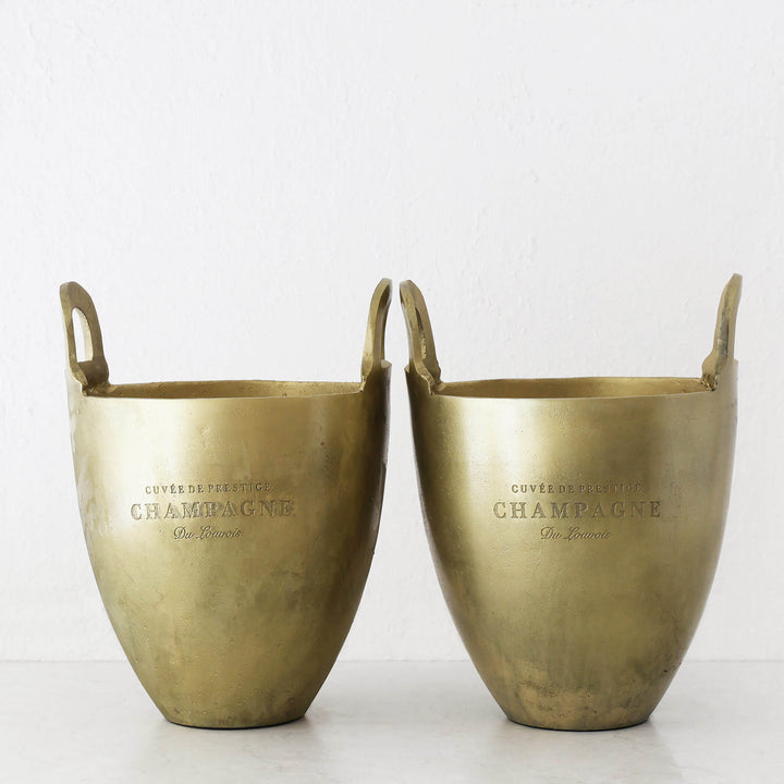 WINE ICE BUCKET BUNDLE X2  |  MEDIUM  |  BURNT PEWTER