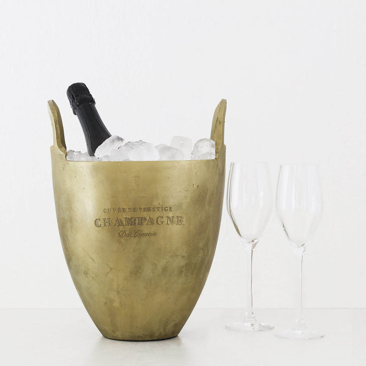 WINE ICE BUCKET  |  MEDIUM  |  BURNT PEWTER