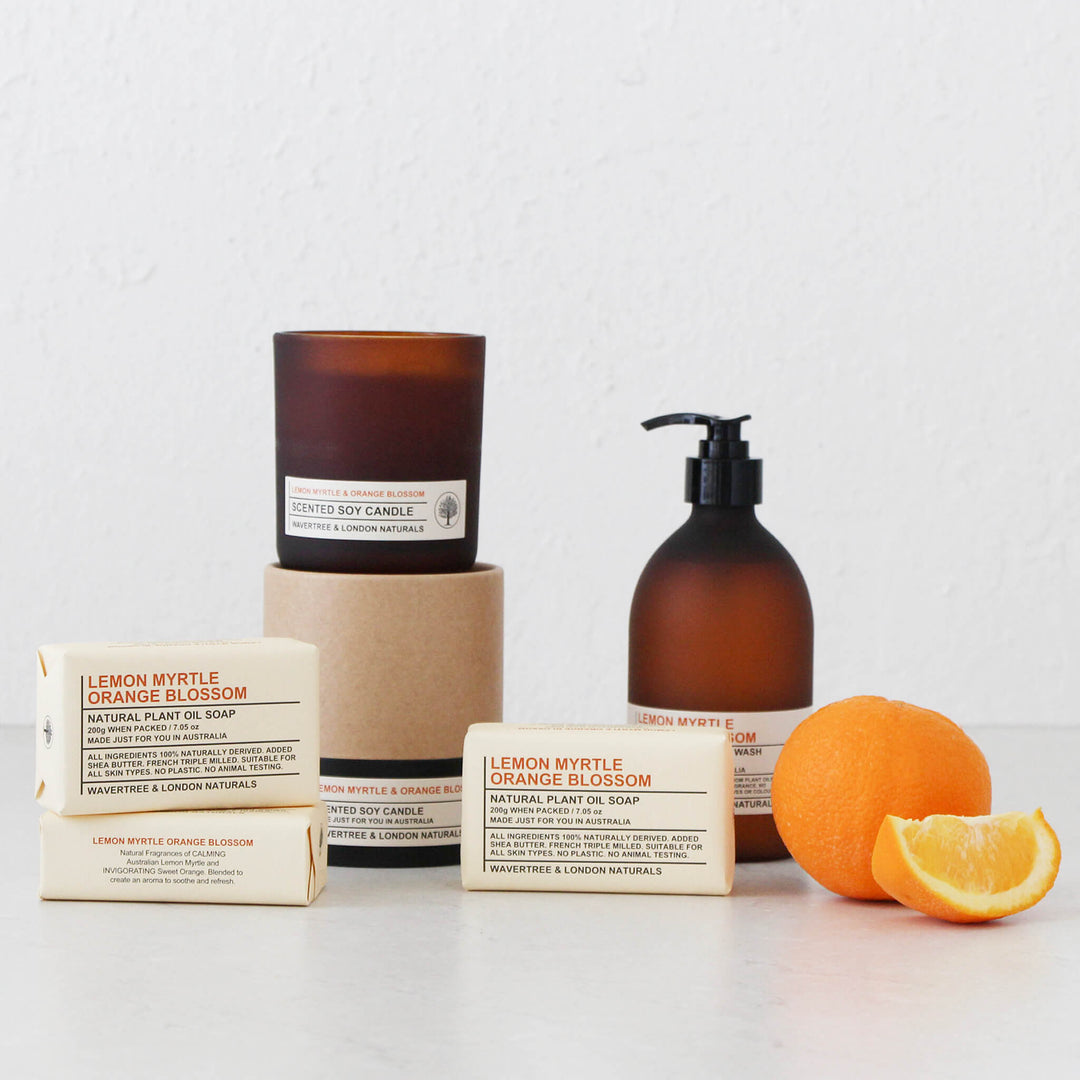 WAVERTREE + LONDON NATURALS  |  LIQUID SOAP PUMP BUNDLE X2  |  LEMON MYRTLE + ORANGE BLOSSOM