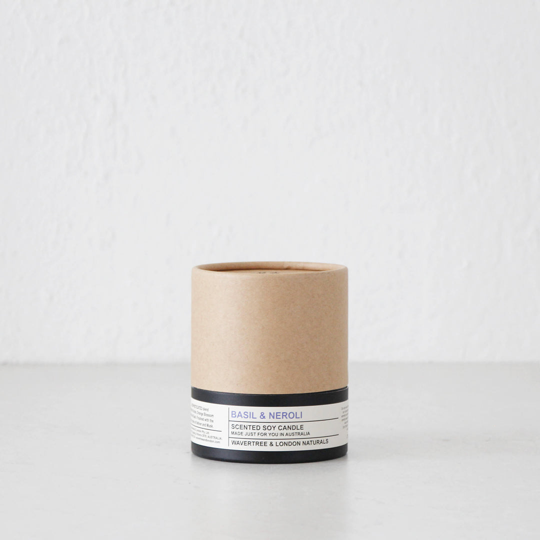 WAVERTREE + LONDON NATURALS  |  SCENTED CANDLE  |  NEROLI + BASIL