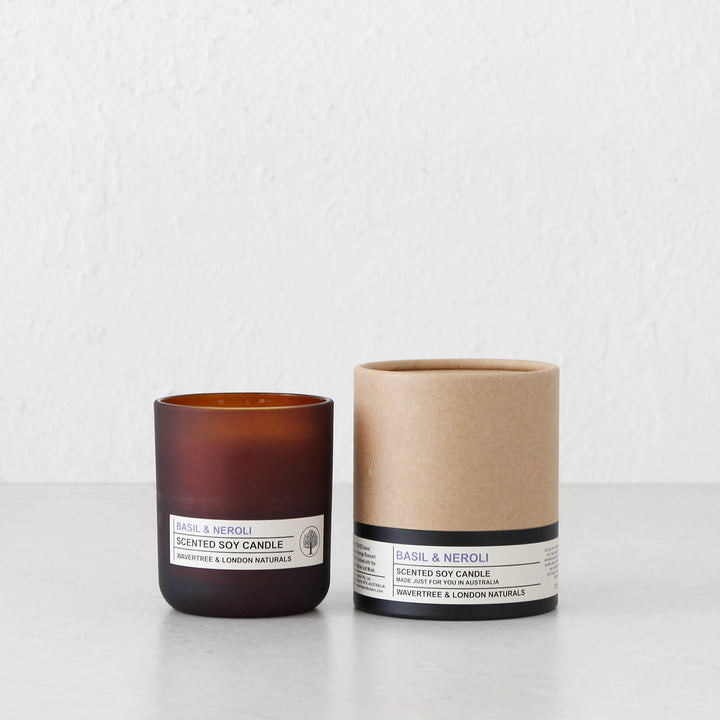 WAVERTREE + LONDON NATURALS  |  SCENTED CANDLE  |  NEROLI + BASIL