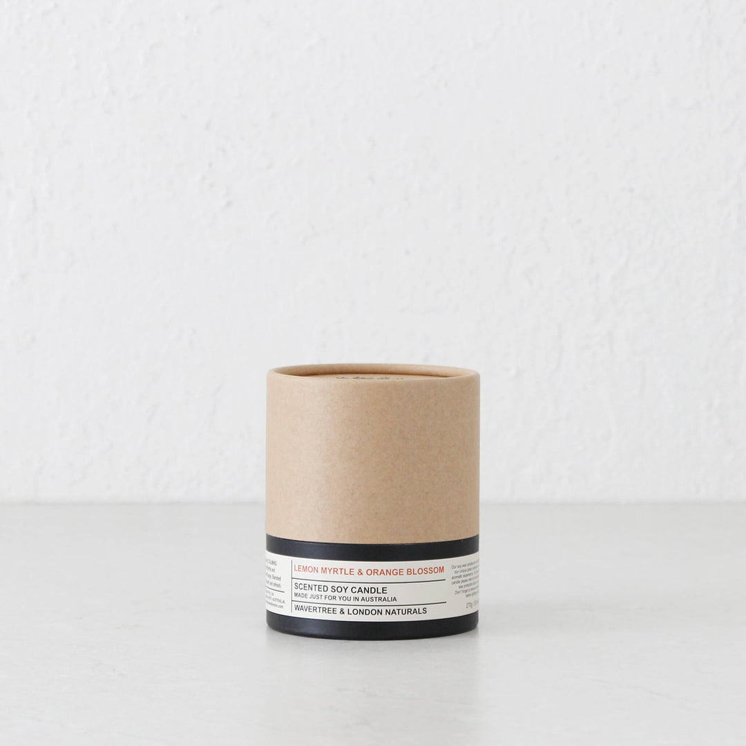 WAVERTREE + LONDON NATURALS  |  SCENTED CANDLE  |  LEMON MYRTLE + ORANGE BLOSSOM