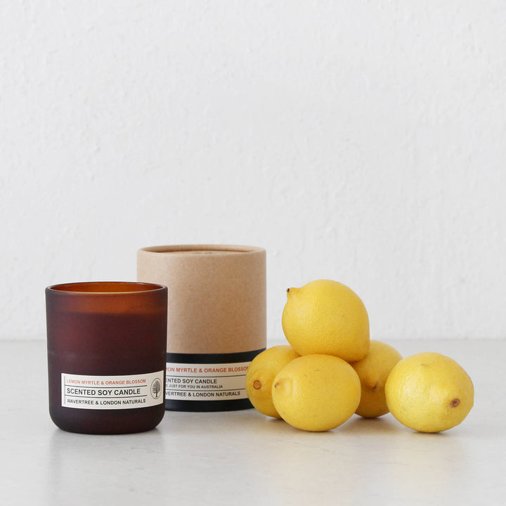 WAVERTREE + LONDON NATURALS  |  SCENTED CANDLE  |  LEMON MYRTLE + ORANGE BLOSSOM