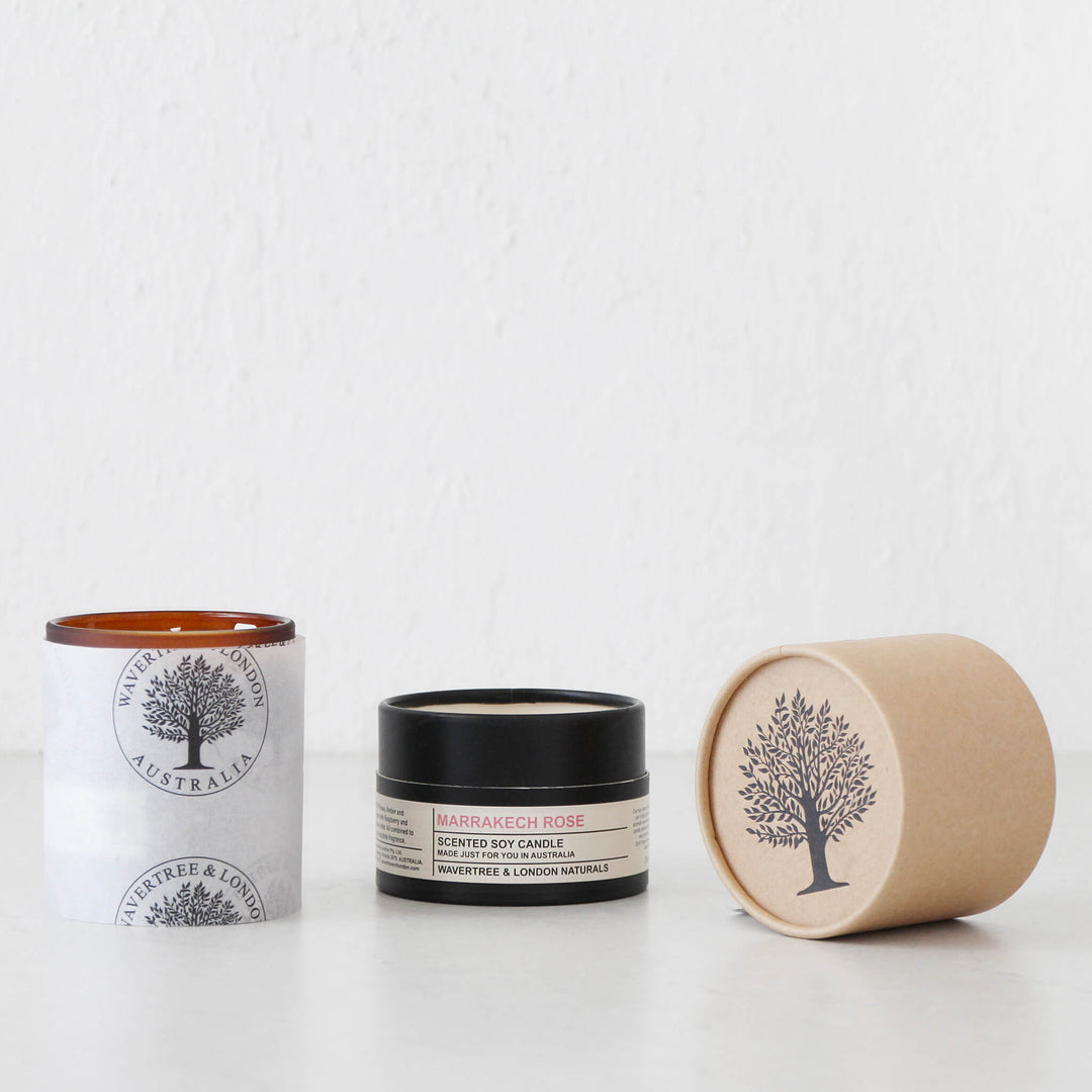 WAVERTREE + LONDON NATURALS  |  SCENTED CANDLE  |  MARRAKESH ROSE