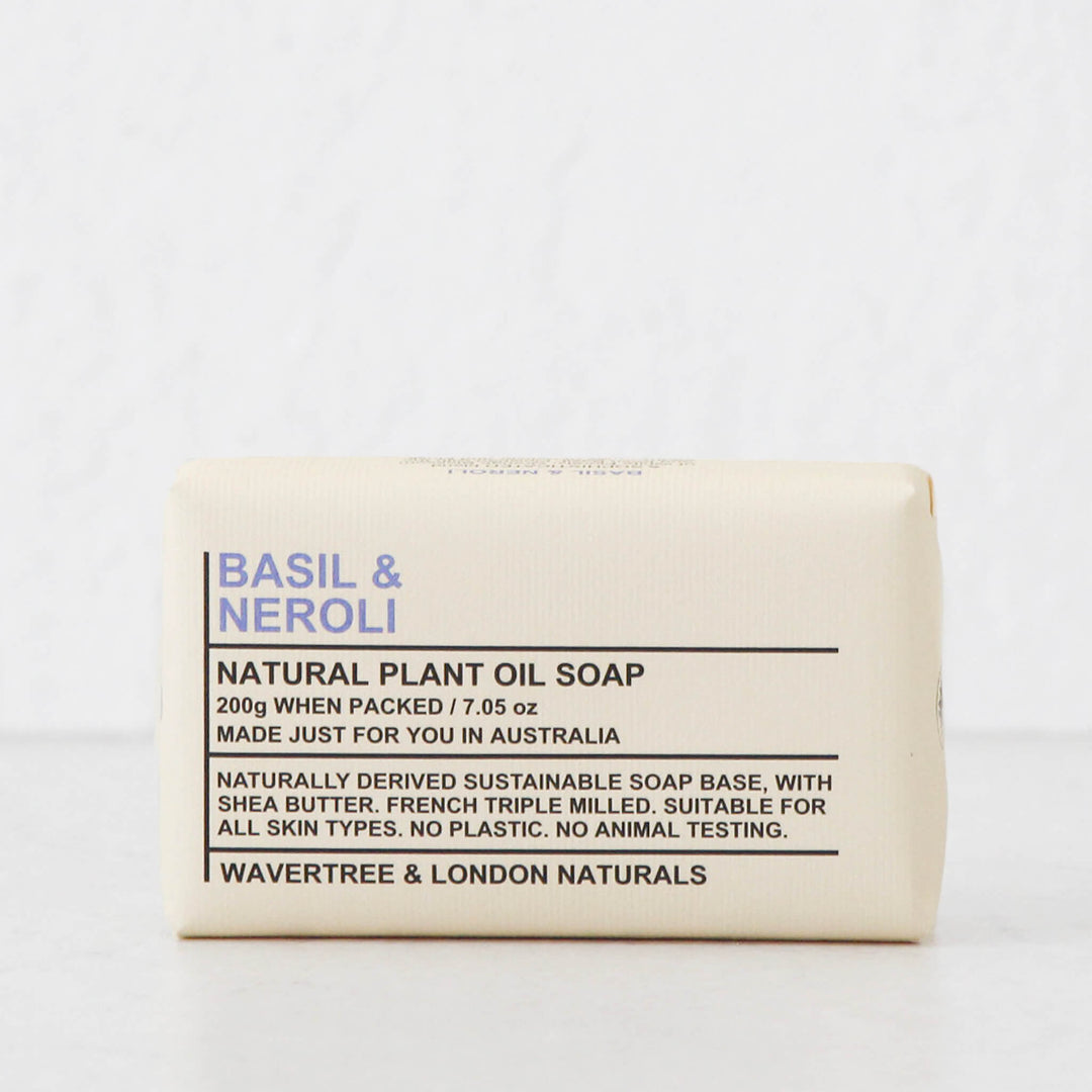 WAVERTREE + LONDON NATURALS  |  SOAP BAR BUNDLE X3  |  NEROLI + BASIL