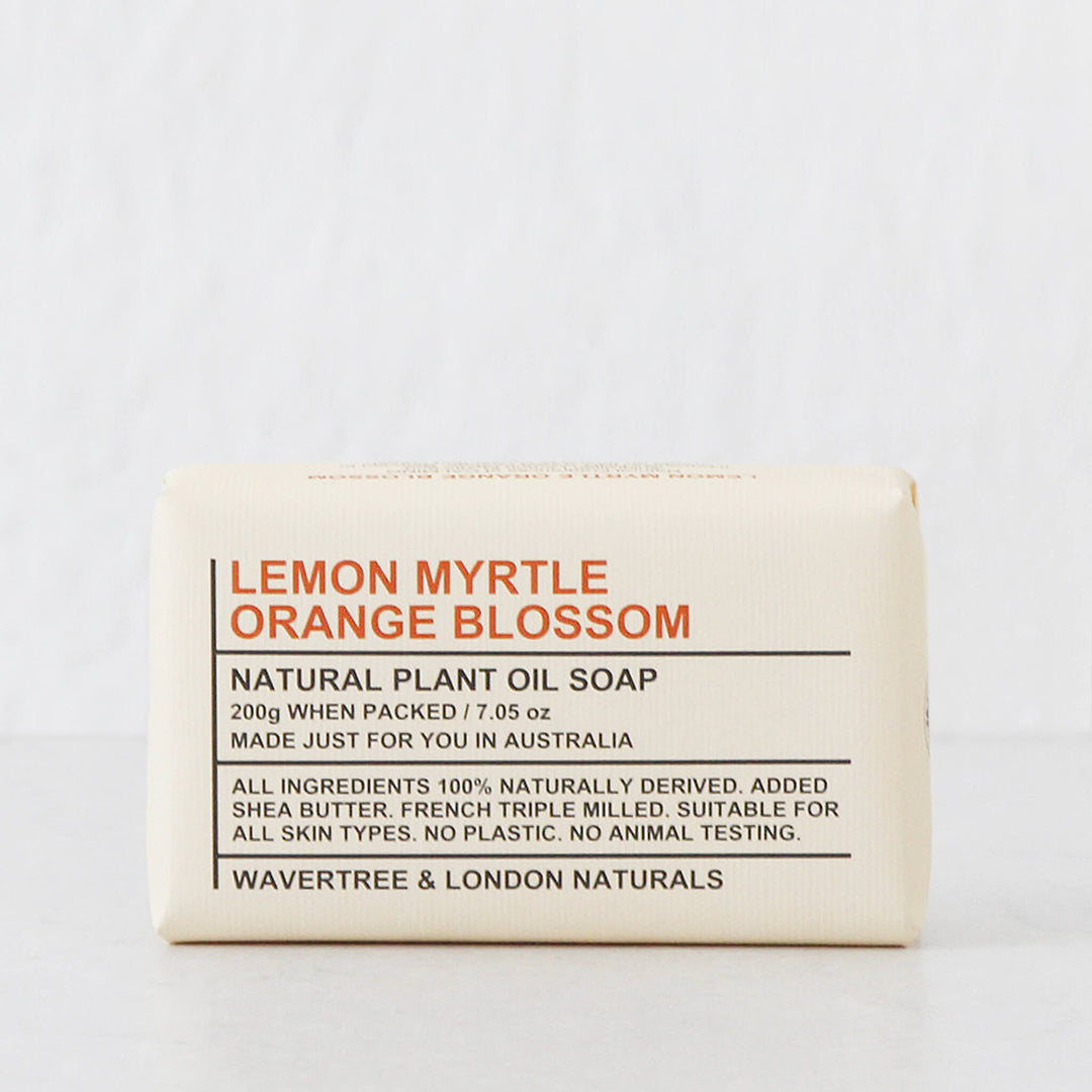 WAVERTREE + LONDON NATURALS  |  SOAP BAR BUNDLE X3  |  LEMON MYRTLE + ORANGE BLOSSOM