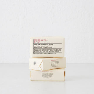 WAVERTREE + LONDON NATURALS  |  SOAP BAR BUNDLE X3  |  MARRAKESH ROSE