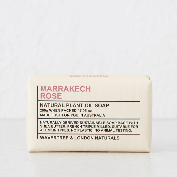 WAVERTREE + LONDON NATURALS  |  SOAP BAR BUNDLE X3  |  MARRAKESH ROSE