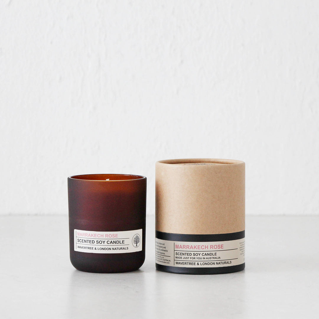 WAVERTREE + LONDON NATURALS  |  SCENTED CANDLE  |  MARRAKESH ROSE