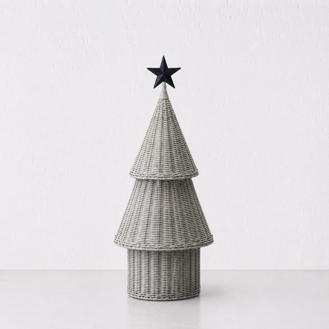 WICKER LED CHRISTMAS TREE  |  SNOWDROP WHITE  |  COOL WHITE LED