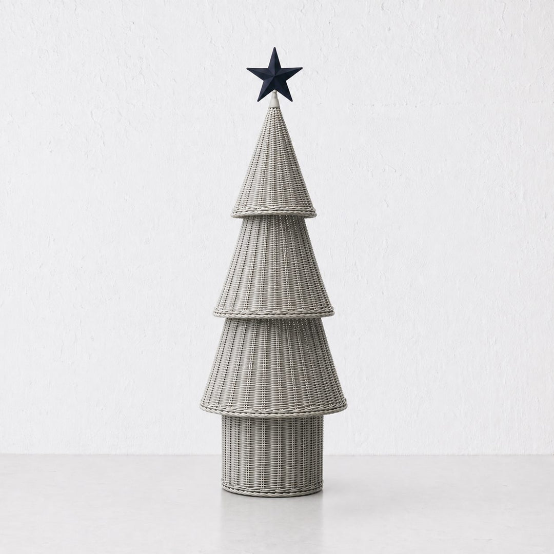 WICKER LED CHRISTMAS TREE  |  SNOWDROP WHITE  |  COOL WHITE LED