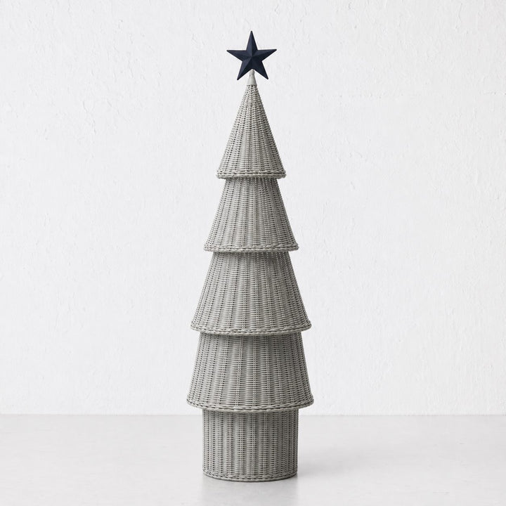WICKER LED CHRISTMAS TREE  |  SNOWDROP WHITE  |  COOL WHITE LED