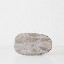 XENA OVAL MARBLE SERVING BOARD  |  24CM  |  TAUPE MARBLE