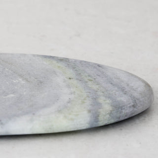 XENA OVAL MARBLE SERVING BOARD  |  24CM  |  GREEN MARBLE