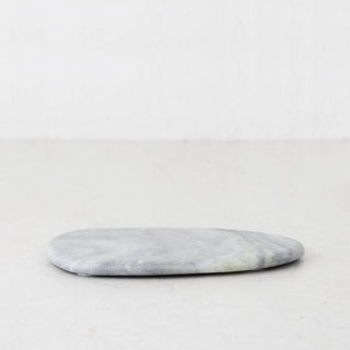 XENA OVAL MARBLE SERVING BOARD  |  24CM  |  GREEN MARBLE