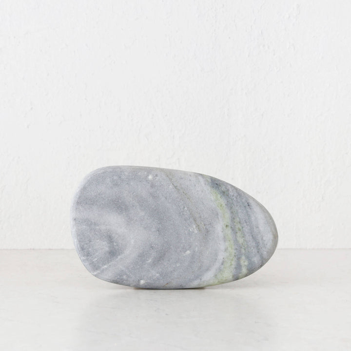 XENA OVAL MARBLE SERVING BOARD  |  24CM  |  GREEN MARBLE
