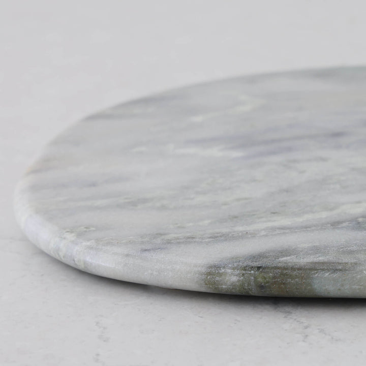 XENA OVAL MARBLE SERVING BOARD  |  38CM  |  GREEN MARBLE