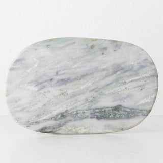 XENA OVAL MARBLE SERVING BOARD  |  38CM  |  GREEN MARBLE