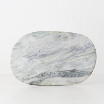 XENA OVAL MARBLE SERVING BOARD  |  38CM  |  GREEN MARBLE
