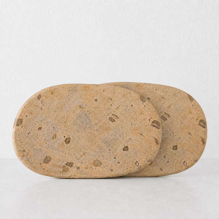 XENA SERVING BOARD BUNDLE X2  |  38CM  |  CAPRI BEIGE MARBLE