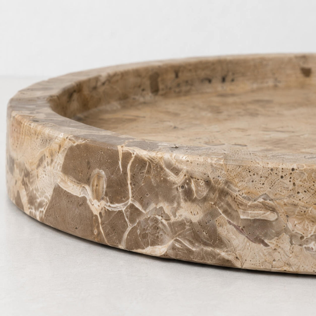 XENA SERVING TRAY  |  32CM  |  CAPRI BEIGE MARBLE