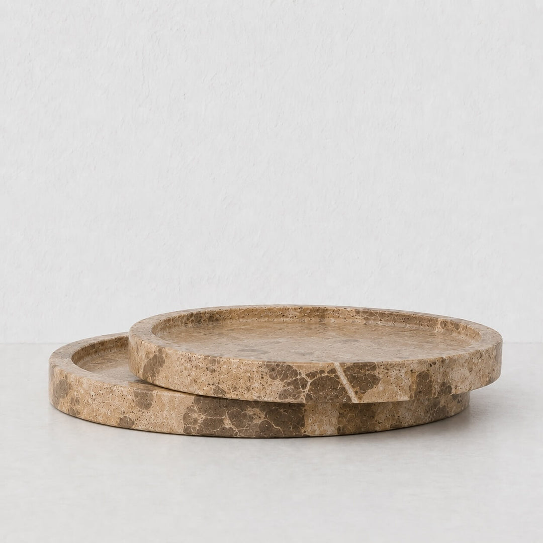 XENA SERVING TRAY  |  32CM  |  CAPRI BEIGE MARBLE