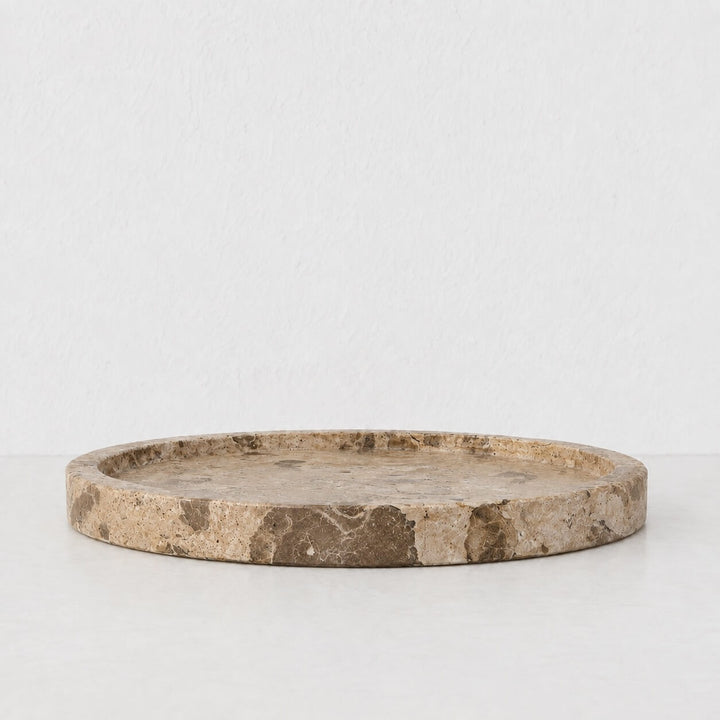 XENA SERVING TRAY  |  32CM  |  CAPRI BEIGE MARBLE
