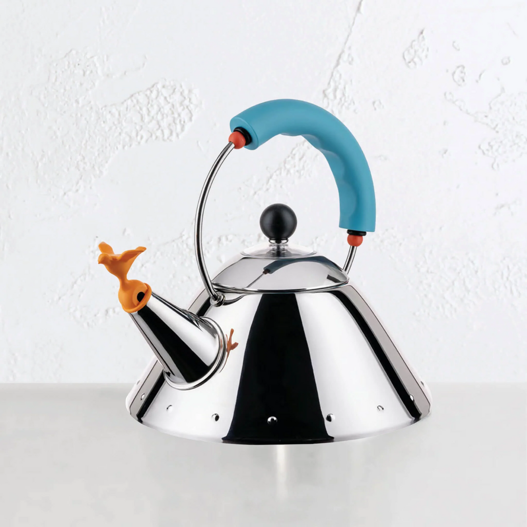 ALESSI  |  MICHAEL GRAVES BIRD WHISTLE KETTLE 9093  |  LIGHT BLUE