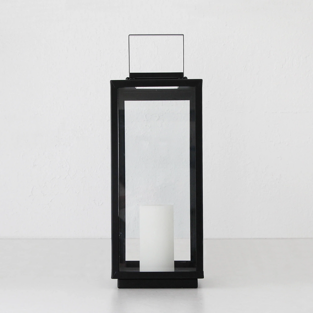 AMALFI HURRICANE LANTERN  |  X LARGE  |  BLACK