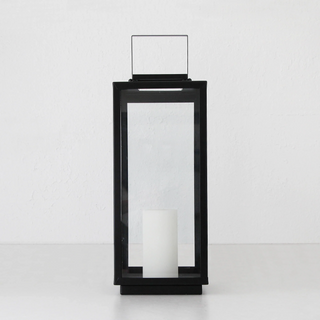 50% FINAL SALE  |  AMALFI HURRICANE LANTERN  |  X LARGE  |  BLACK