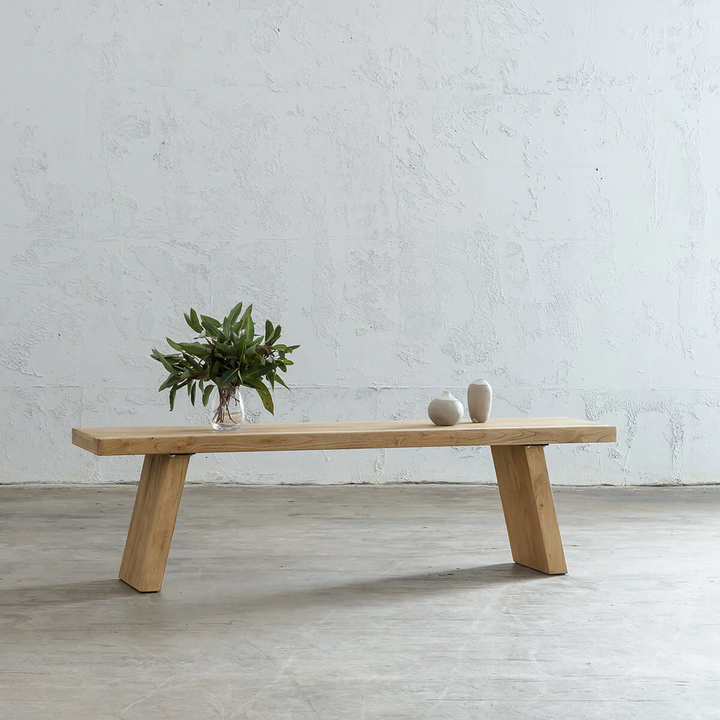 CAPRETTA ELM BENCH  |  160CM  |  BLEACHED BRISTLE