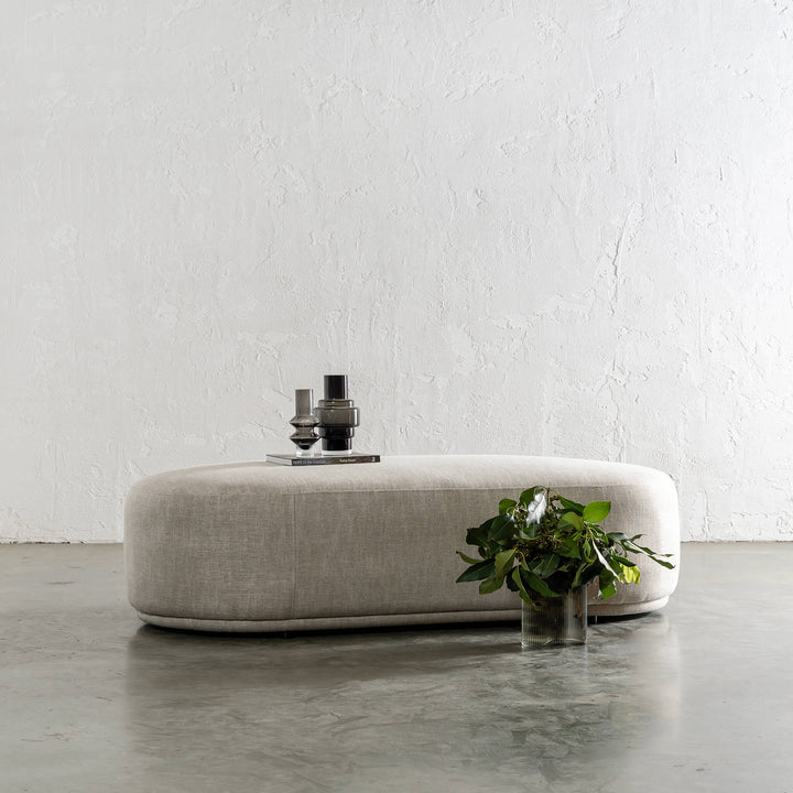 CARSON MODERNA CURVE RECTANGLE OTTOMAN  |  JOVAN EARTH