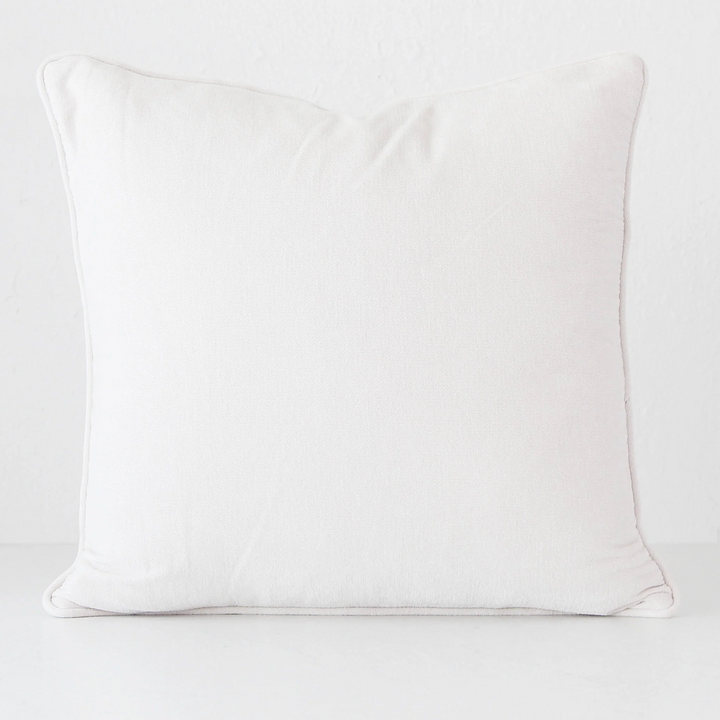 CARSON CUSHION BUNDLE X2  |  60 x 60  |  OFF WHITE TEXTURED VELOUR