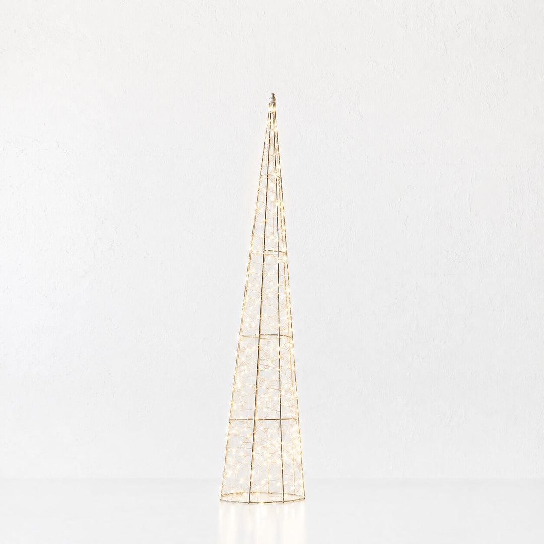 CENTAURI ILLUMINOUS LED CONE XMAS TREES | GOLD
