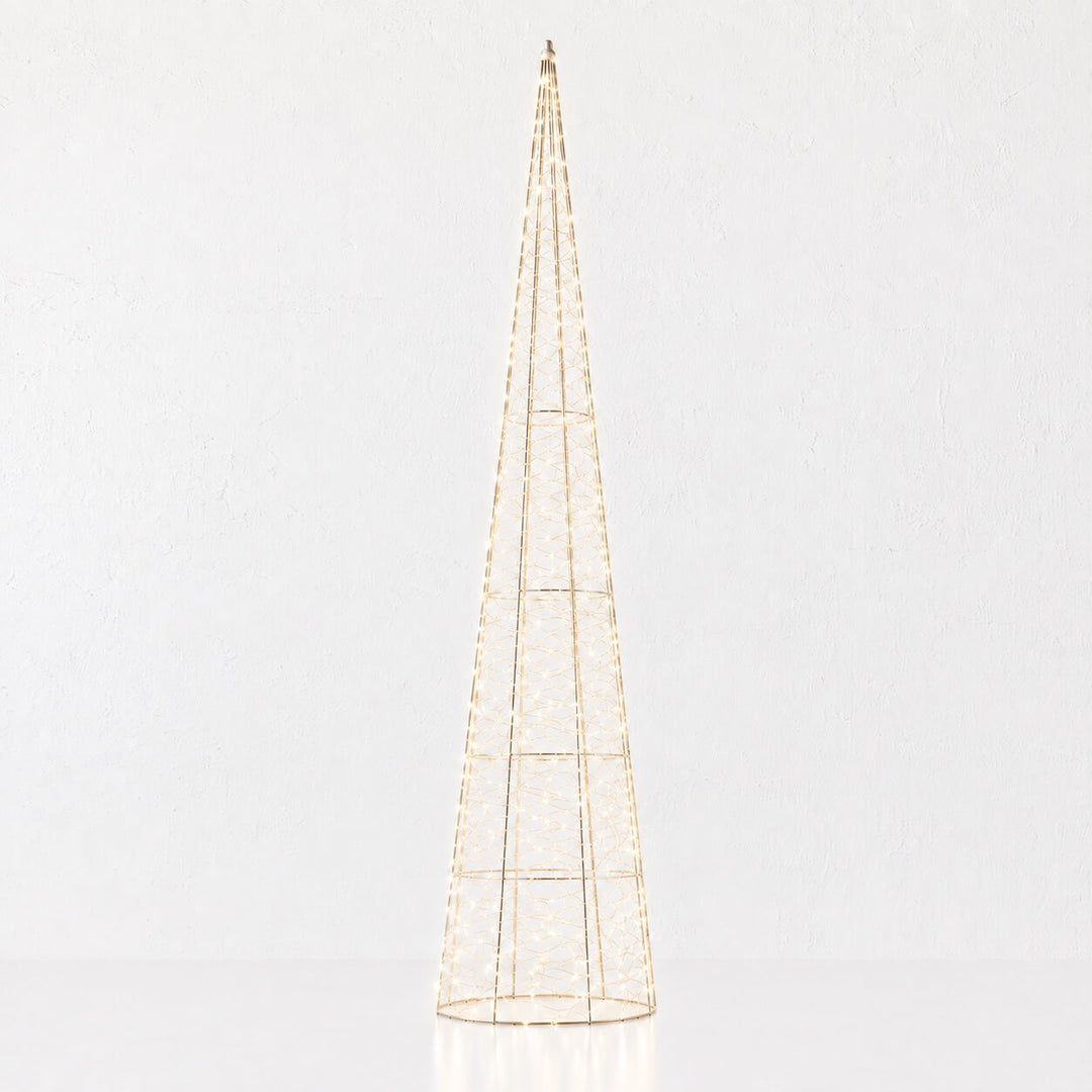 CENTAURI ILLUMINOUS LED CONE XMAS TREES | GOLD