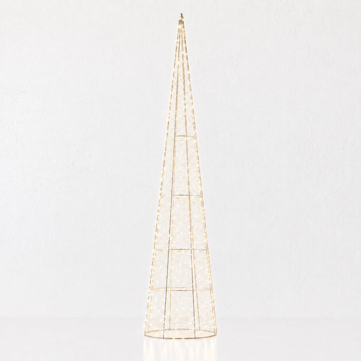 CENTAURI ILLUMINOUS LED CONE XMAS TREES | GOLD
