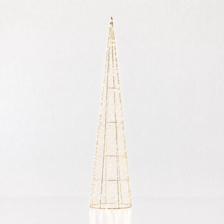 CENTAURI ILLUMINOUS LED CONE XMAS TREES | GOLD