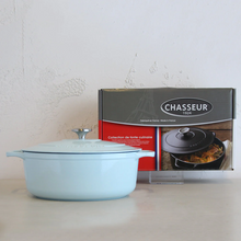 CHASSEUR  |  ROUND FRENCH OVEN  |  DUCK EGG BLUE  |  28CM  |  6.1L