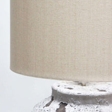 CONCRETE ROUND LAMO GLAZED LAMP 60CM BUNDLE X2  |  NATURAL + WHITE STONE
