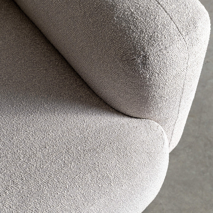 CORTONA OTTOMAN  |  AMMONITE GREY BOUCLE