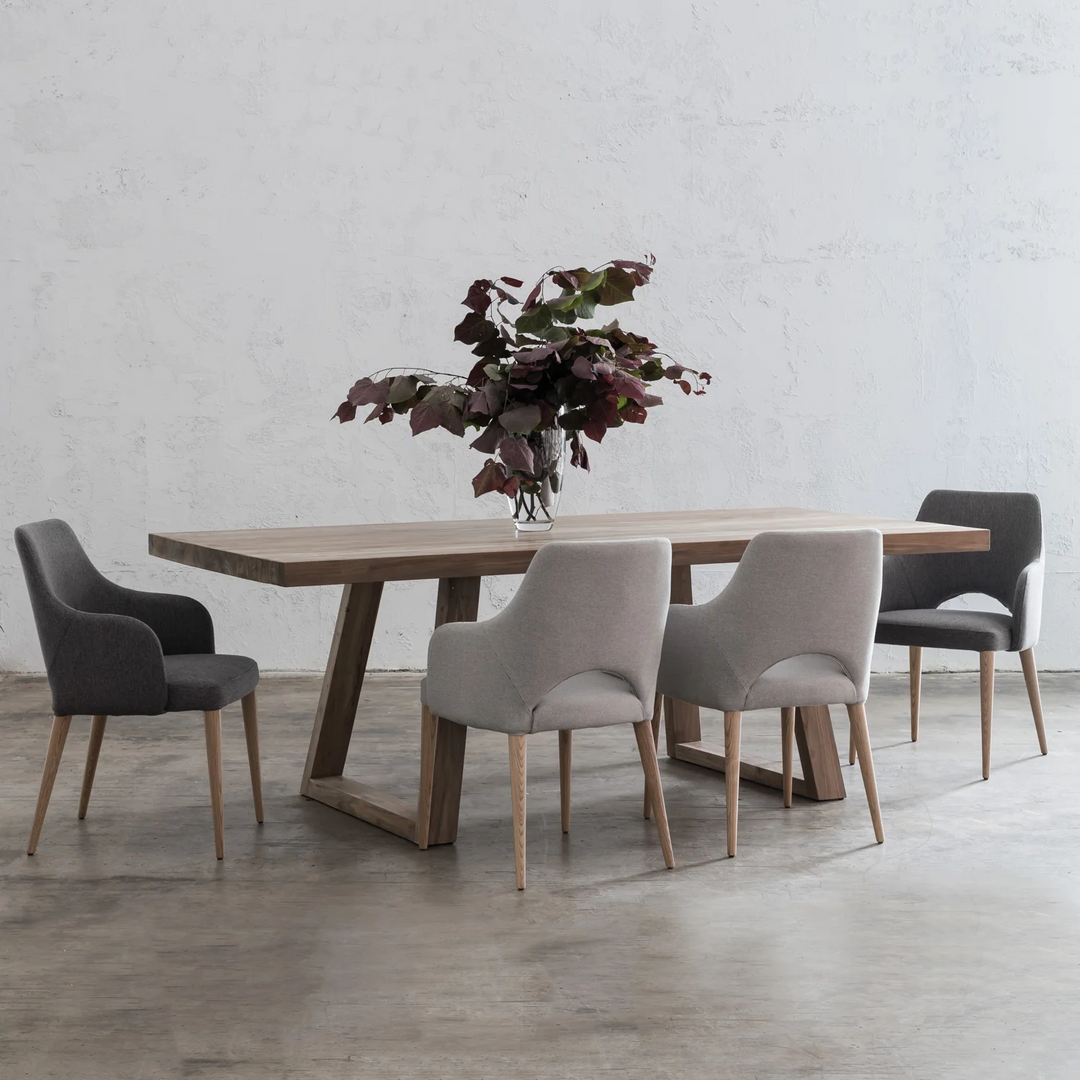 FINAL RELEASE  |  DALTON SCANDI LEG TEAK DINING TABLE  |  220CM