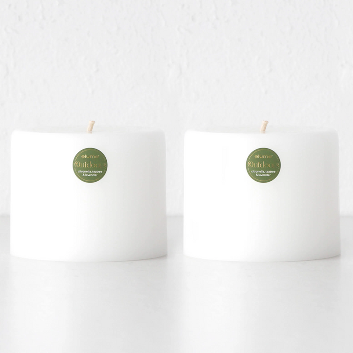 ELUME  |  CITRONELLA CANDLE BUNDLE X2  |  150HRS  |  CITRONELLA + TEA TREE + LAVENDER