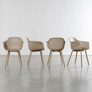 ETTA MESH WRAP INDOOR/OUTDOOR DINING CHAIR  |  TOBACCO SAND  |  BUNDLE X 4