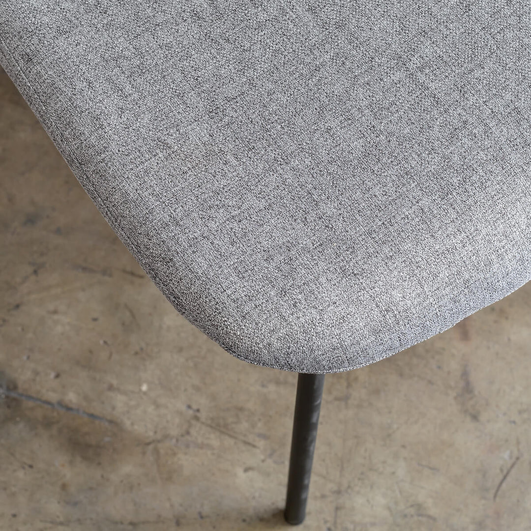 TOURO FABRIC DINING CHAIR | SILVER GREY
