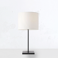 FELIX TABLE LAMP  |  BLACK + WHITE SHADE