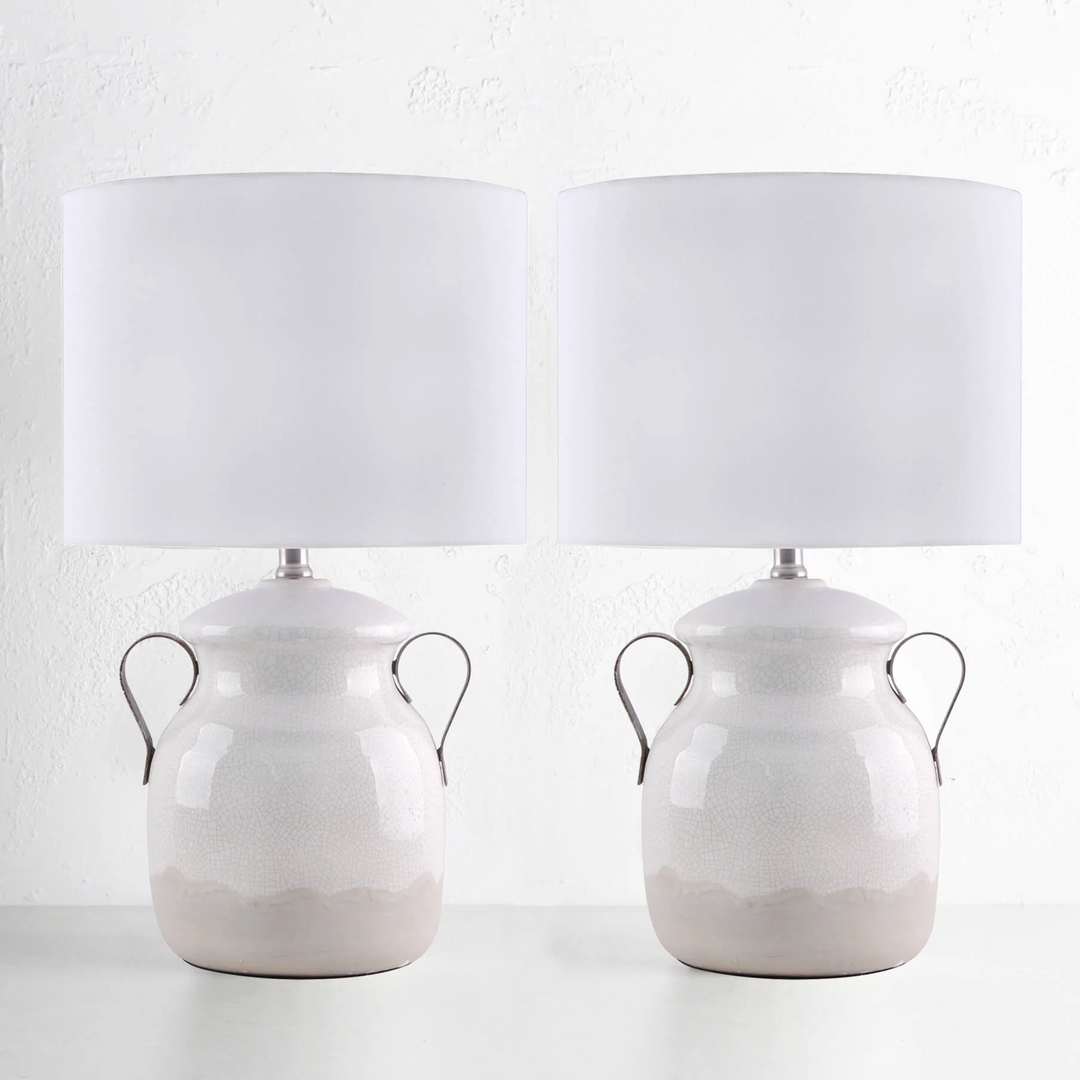 FINLEY TABLE LAMP  |  WHITE  |  BUNDLE X2