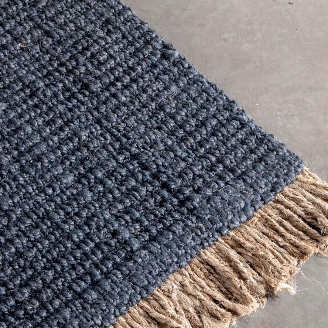 LIVING BY DESIGN EXCLUSIVE  |  HARRIS JUTE RUNNER  |  70 x 140  |  NAVY + NATURAL