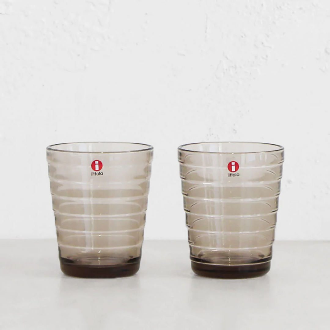 IITTALA  |  AINO AALTO TUMBLER GLASS LINEN  |  SET OF 2