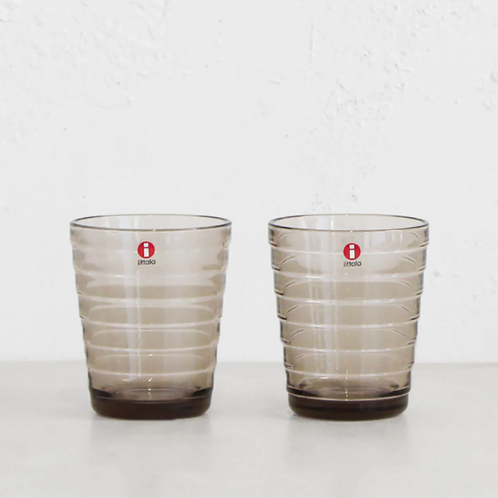 IITTALA  |  AINO AALTO TUMBLER GLASS LINEN  |  SET OF 2