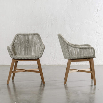 INIZIA WOVEN RATTAN INDOOR / OUTDOOR DINING CHAIR  |  BUNDLE + SAVE  |  ASH GREY